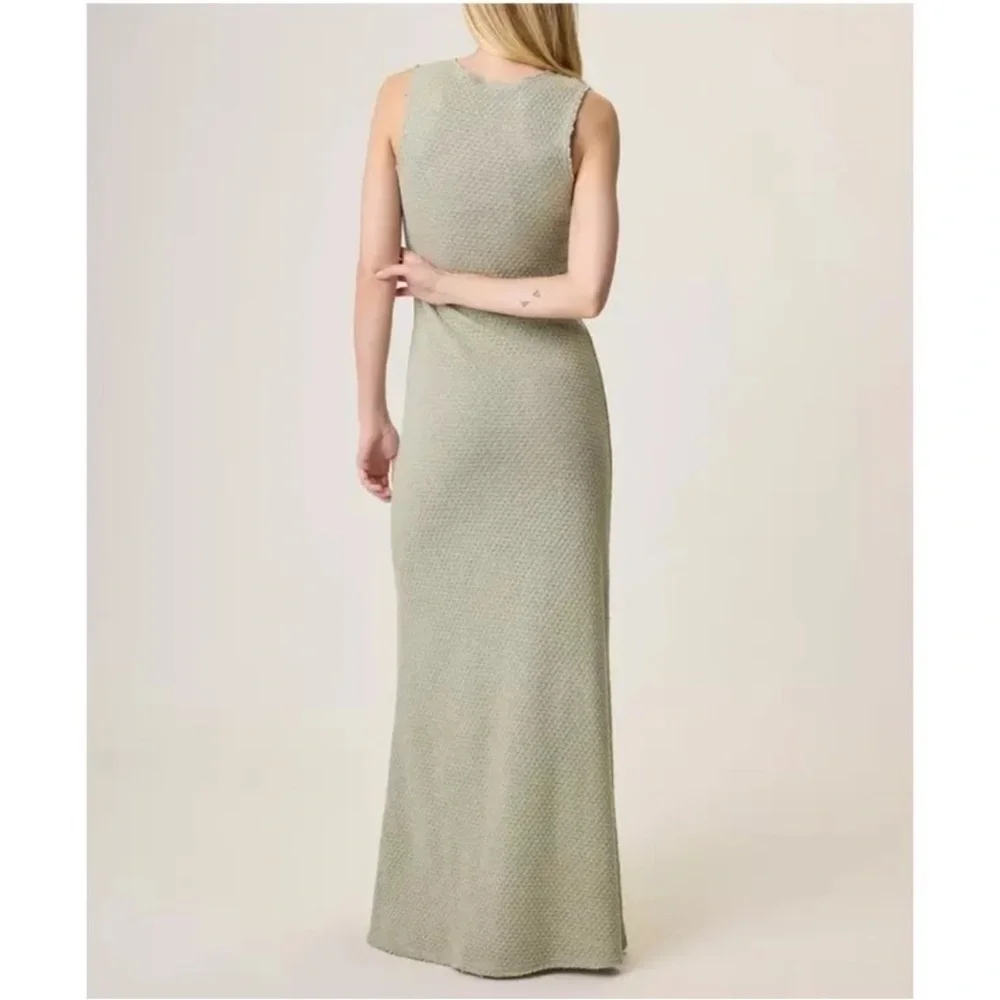 Rag & Bone Carine Texture Knit Maxi Dress in Moss Size XS NWT - Picture 2 of 5